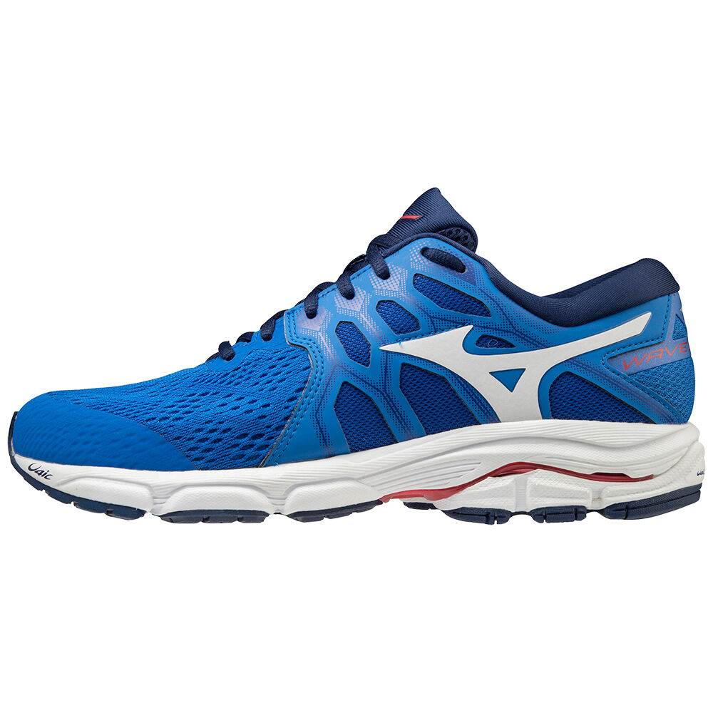 Sapatilhas Running Mizuno Wave Equate 4 - Homem - Azuis/Branco - FTDXQ7501